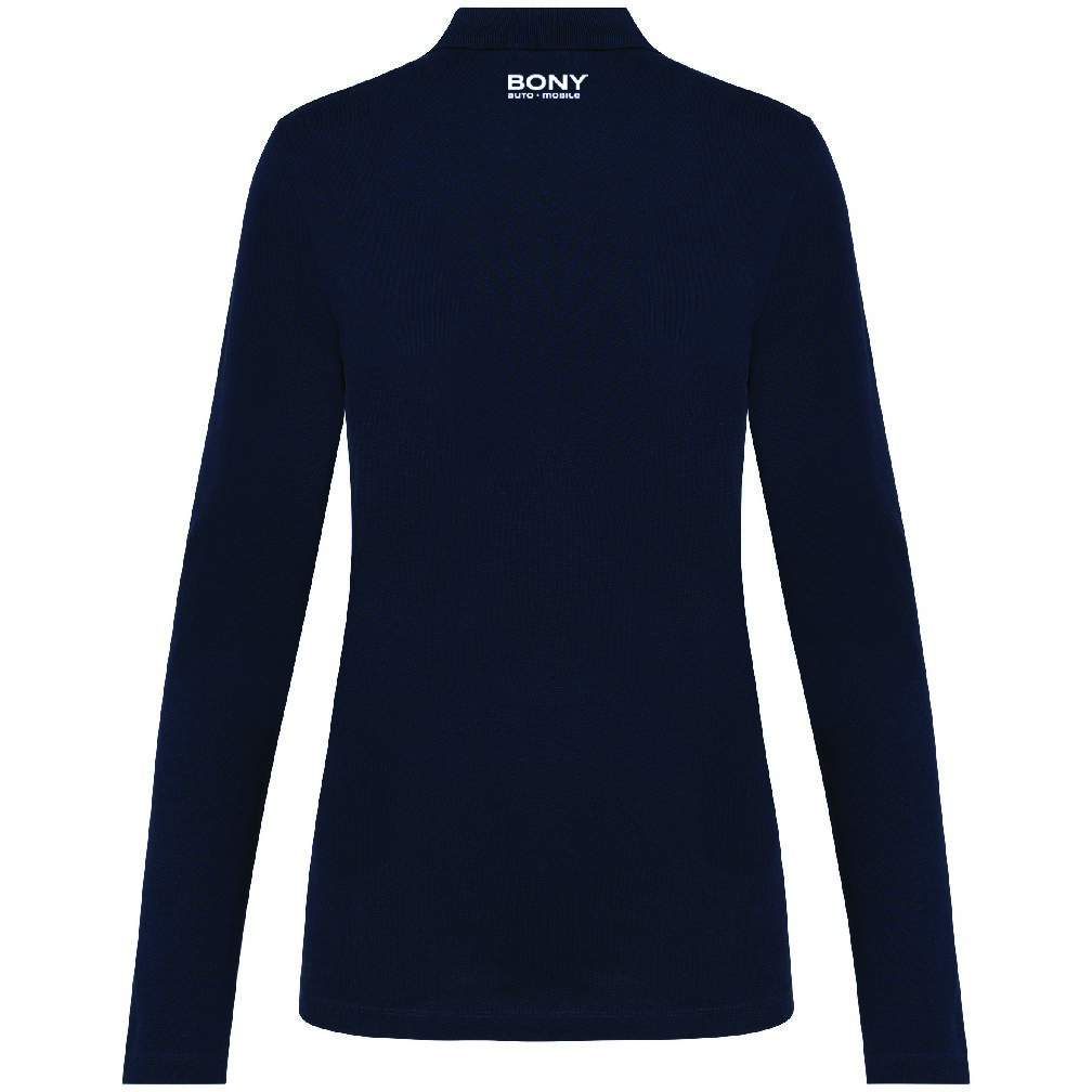 Polo Supima® manches longues femme PK203 (broderie Coeur et col) 28 €HT 4 Polo Supima® manches longues femme PK203 (broderie Coeur et col) 28 €HT – Image 4