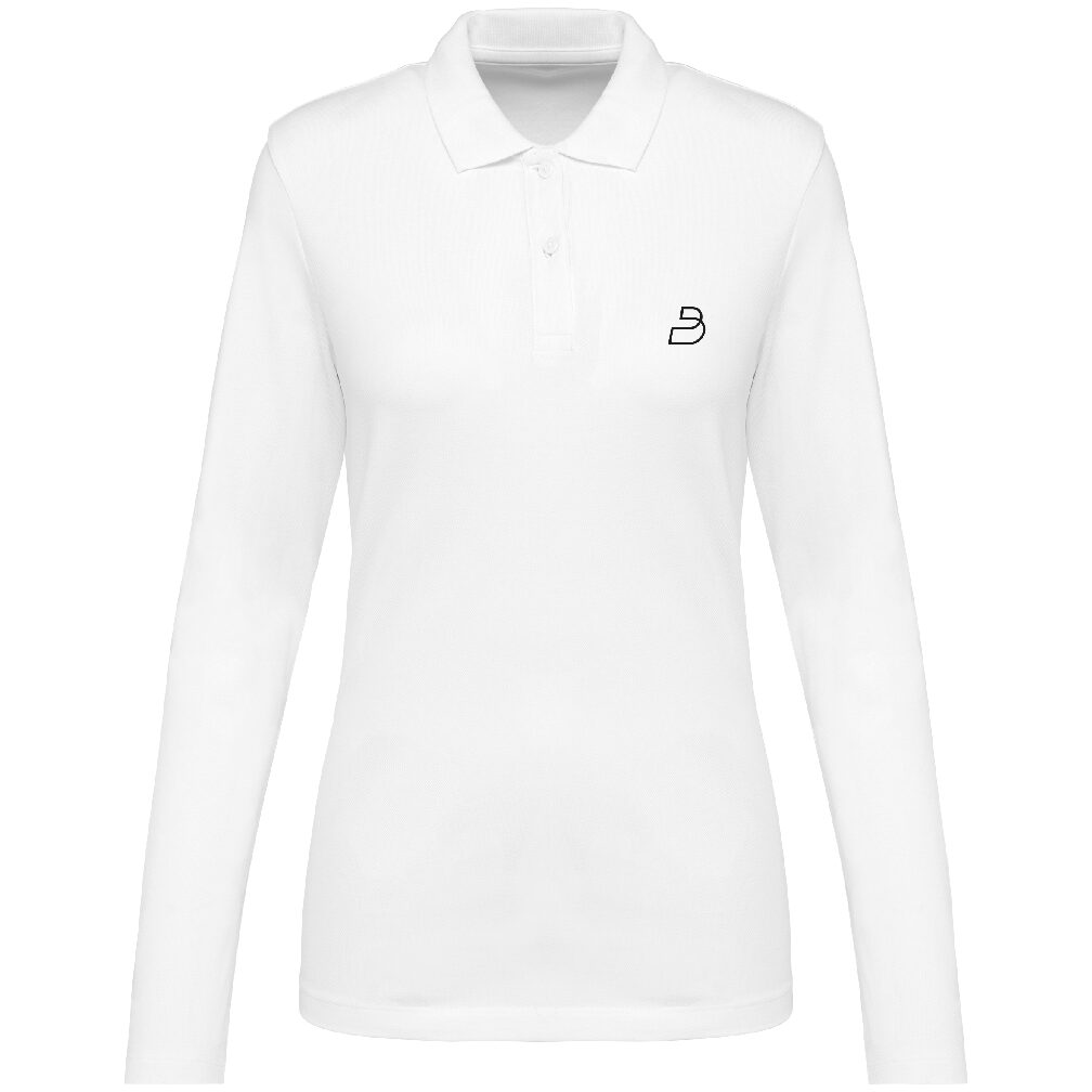 Polo Supima® manches longues femme PK203 (broderie Coeur et col) 28 €HT 5 Polo Supima® manches longues femme PK203 (broderie Coeur et col) 28 €HT – Image 5