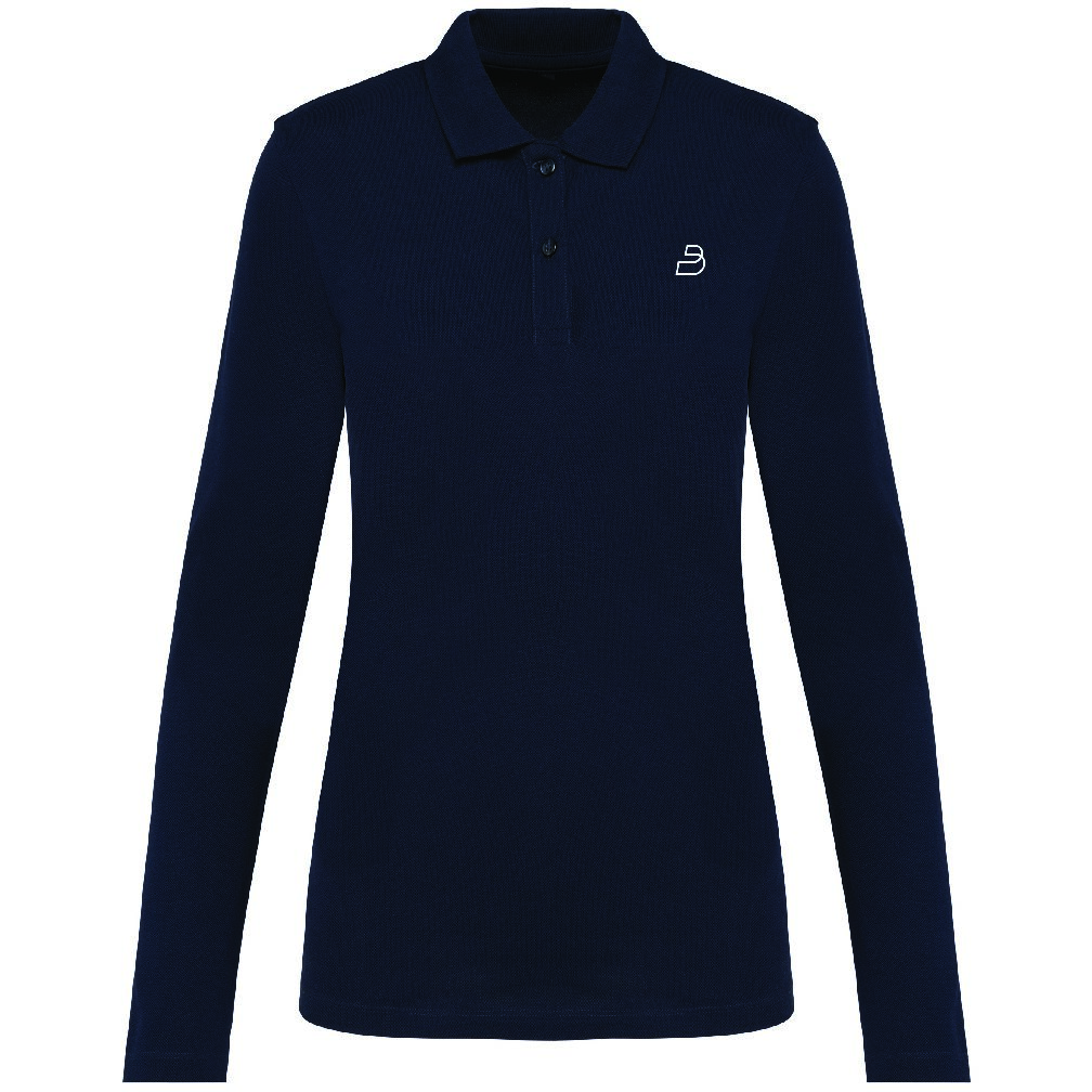 Polo Supima® manches longues femme PK203 (broderie Coeur et col) 28 €HT 2 Polo Supima® manches longues femme PK203 (broderie Coeur et col) 28 €HT – Image 2